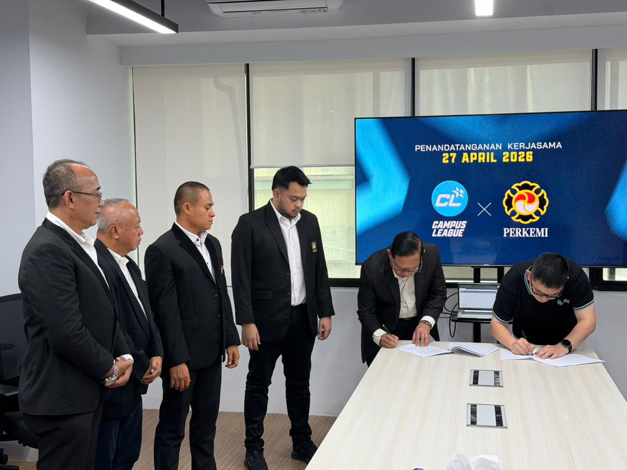 MoU antara PB Perkemi dengan Campus League